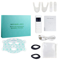 Masque luminothérapie LED blanc 8 couleurs pour éclat du visage et tonicité de la peau