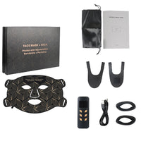 Masque LED 8 couleurs HOOMM noir pour soin visage anti-âge et stimulation collagène
