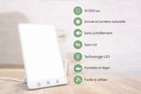 Panneau luminothérapie HOOMM 10000 lux pour combattre fatigue hivernale et blues saisonnier