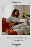 Routine bien-être quotidienne avec la ceinture de luminothérapie rouge HOOMM